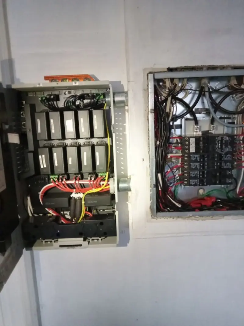 Electrical panel upgrade completed for Indoor Lighting Installation in Sterling